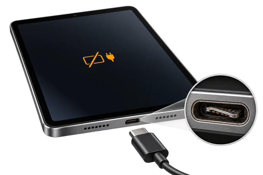 Ремонт USB-C разъёма планшета в Клайпеде